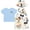 Mickey Mouse Cream, variant on Disney Mickey Mouse Baby Boys' Tee and Shortall Set with Bucket Hat Red