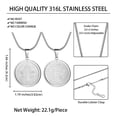 thumbnail image 6 of Rotating Saint Benedict Medal Necklace Men Stainlee Steel San Benito Pendant Charm Catholic Jewelry, 6 of 9