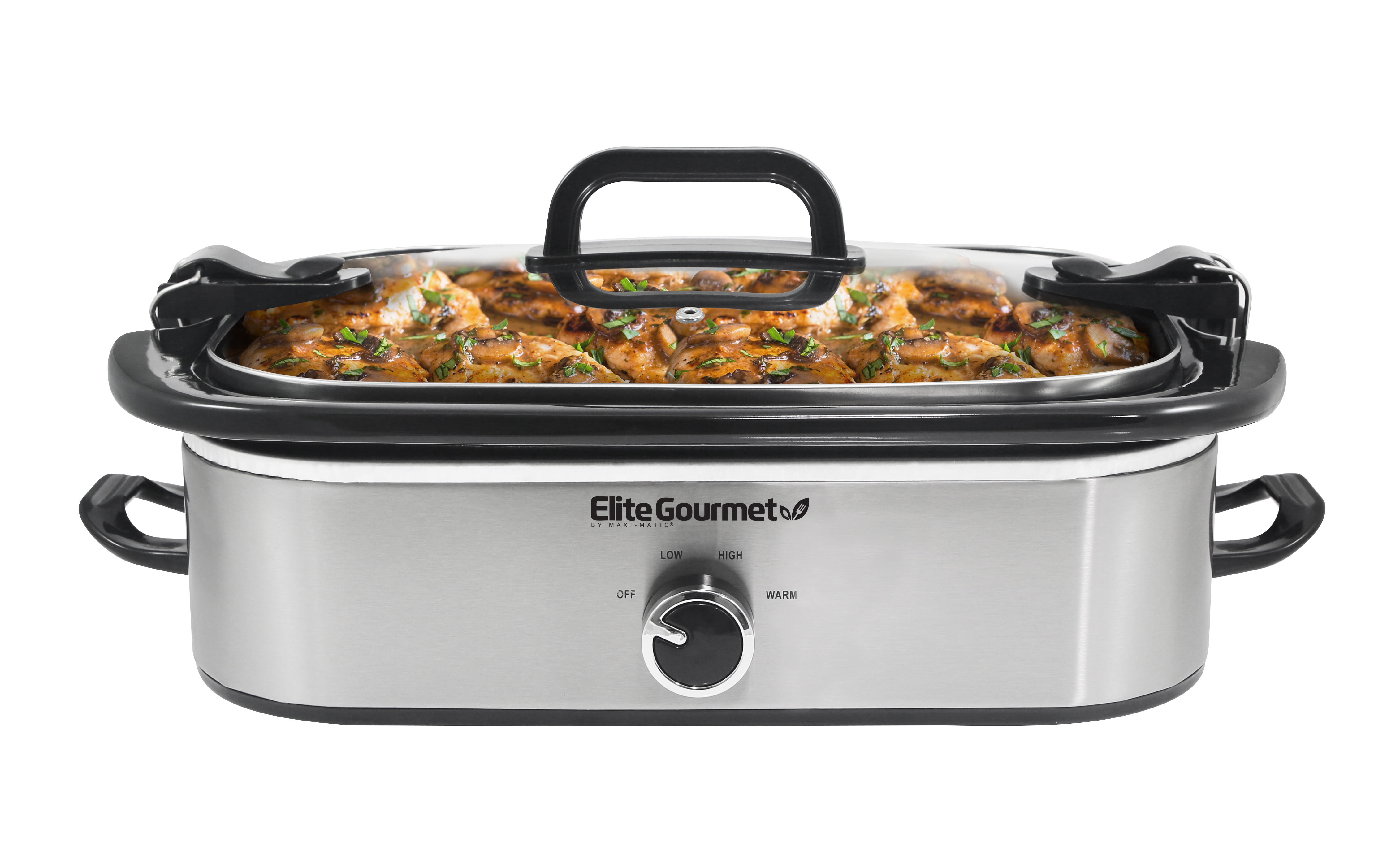 Slow Cookers Review: Elite Gourmet 3.5 Quart Transparent Slow Cooker