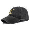 thumbnail image 2 of Yellowstone Dutton Ranch Hat Cross Ponytail Baseball Cap Distressed Outdoor Embroidery Sunscreen Hat Solid Color Cap, 2 of 2