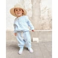 thumbnail image 4 of Okbabeha Baby Boy Linen Outfits 9 12 18 24Months Toddler Clothes 2t 3t 4t 5t 6t Long Sleeve Linen Shirt+Linen Pants Set Fall, 4 of 7