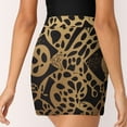 thumbnail image 3 of Leopard Print Women's High Short Skirt, High Waisted Mini Skirt with One Side Pocket, 3 of 5