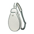 thumbnail image 5 of Vsenkes Tennis Bag with Pockets Tennis Tote Bag Holds 2 Tennis Rackets for Friend Men White Green, 5 of 9