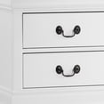 thumbnail image 4 of Benzara Wooden Night Stand With 2 Spacious Drawers White, 4 of 6
