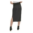 thumbnail image 2 of DKNY Womens Black Speckle Midi Evening Pencil Skirt XS, 2 of 2