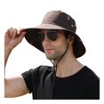 thumbnail image 2 of Eoperou Men Outdoor Fishmernan Hat with Adjustable Windproof Fixed Strap Anti-UV Foldable Sunscreen Climbing Gardening Fishing Outdoor Travel Cap, 2 of 8