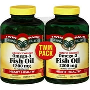 Spring Valley Omega-3 Fish Oil Dietary Supplement, 1000 mg, 400 Total Count, 2 Pack
