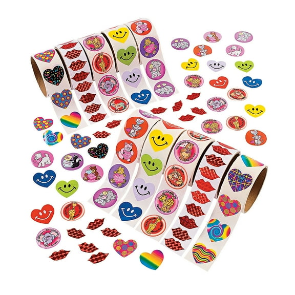 Valentine Sticker Assortment (10 Rolls) - Stationery - 10 Pieces