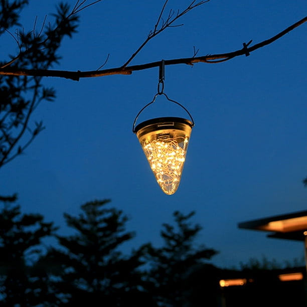 EGNMCR Solar Lantern Lights Outdoor Waterproof Solar Table Lamp
