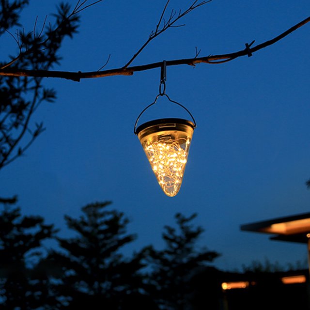Fiudx Liquidación de ofertas flash Luces de linterna, lámpara de mesa para exteriores, iluminación colgante con 50 LED blancos cálidos para decoración de jardín y Patio (1 unidad)