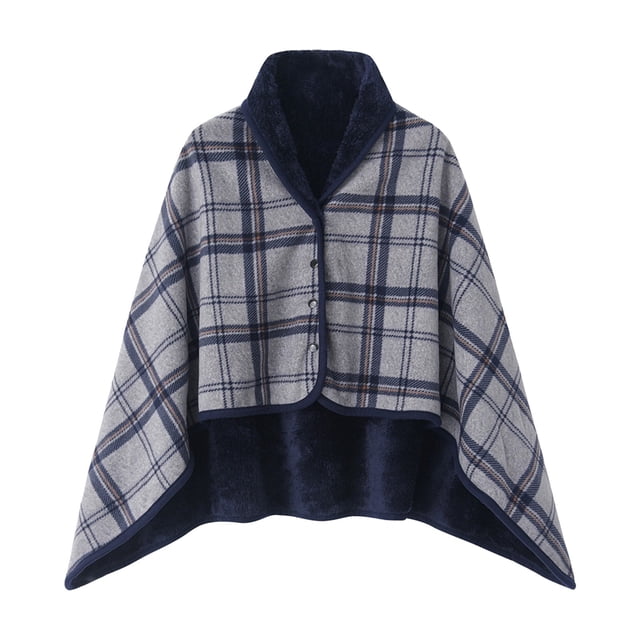 Wrap Shawl Blanket Wearable Blanket Plaid Fleece Warm Cover Bed Travel Camping Birthday Gift To Family