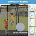 thumbnail image 4 of Trampoline Outdoor, 15 FT Trampoline with Enclosure Net and Ladder, Built-in 5 W-Shaped Legs and Basketball Board, Recreational Trampolines Family Jumping Workout, Outdoor Trampoline for Kids, Adults, 4 of 7