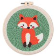 thumbnail image 1 of HLONK Fox Punch Needle Kits Adults Beginner  Handcraft DIY Craft Hoop Kit with Instructions Home Decor, 1 of 6