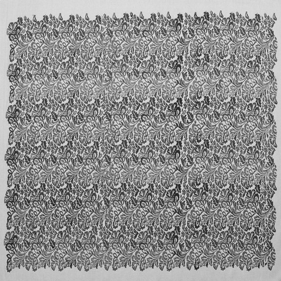 Ahgly Company Indoor Square Abstract Gray Contemporary Area Rugs, 3' Square