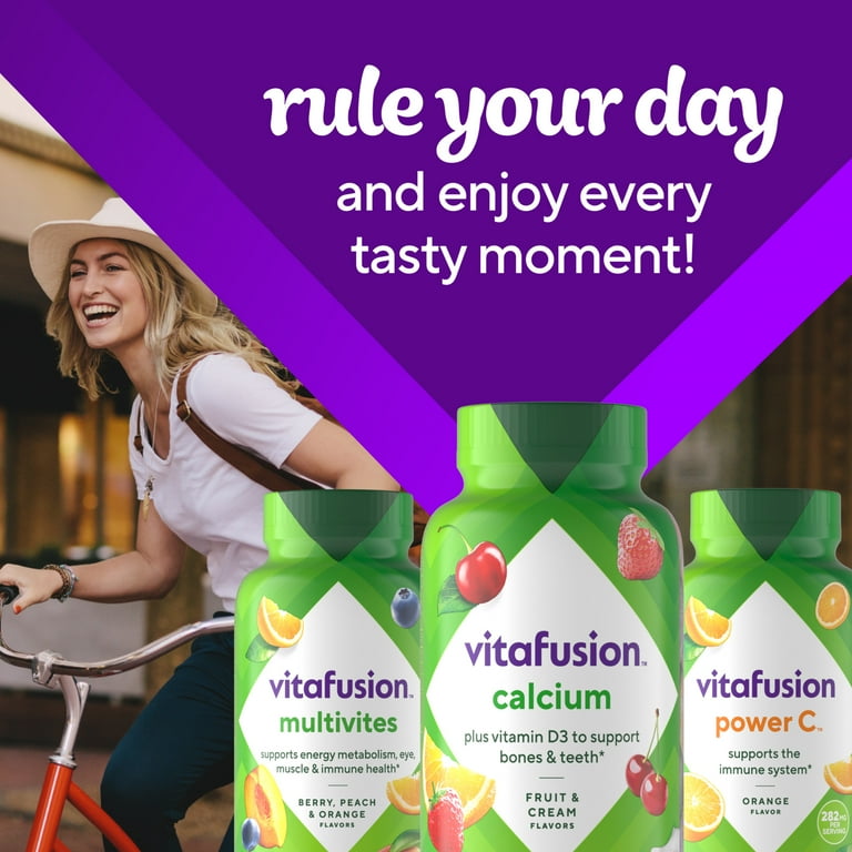 Vitafusion Zinc Gummy Vitamins with Vitamin C, Strawberry