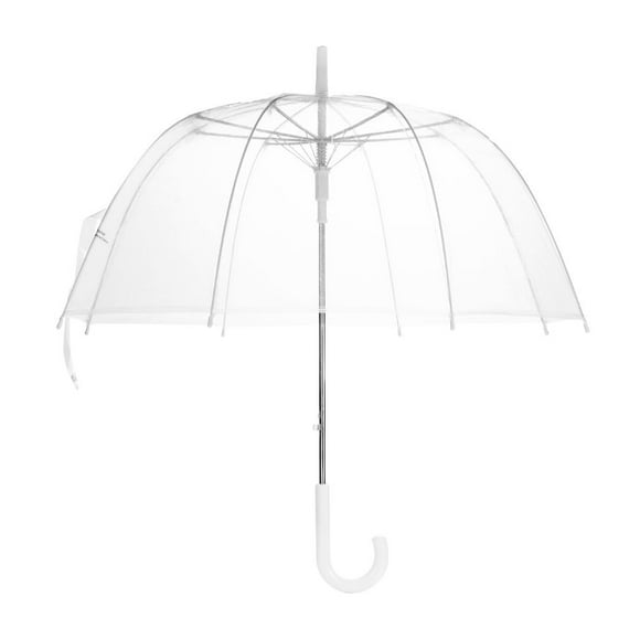 Clear Bubble Umbrella, Windproof Dome Transparent Rain Umbrella, Lightweight Easy Carrying Suitable for Women and Girls, Wedding Decoration Umbrella