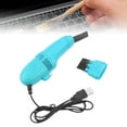 thumbnail image 3 of Mini Table Dust Sweeper Dust Cleaner mini desk vacuum Collector Brush for Car PC Camera Pet Hairs Sky Blue, 3 of 9