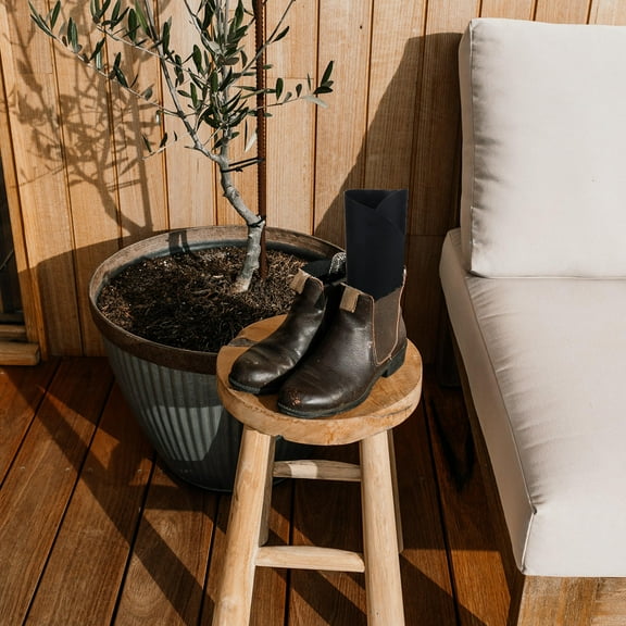 YOSADIER 12 Pcs Plastic Shoe Tree Inserts for Boots with Ergonomic Design in Black