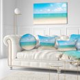 thumbnail image 1 of Wide View of Tropical Beach - Seashore Photo Canvas Print, 1 of 3
