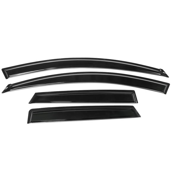 Ikon Motorsports Compatible with 10-13 Mazda 3 Hatchback Window Vent Visor Deflector Rain Guard 4Pc Set Outside Mount 2010 2011 2012 2013