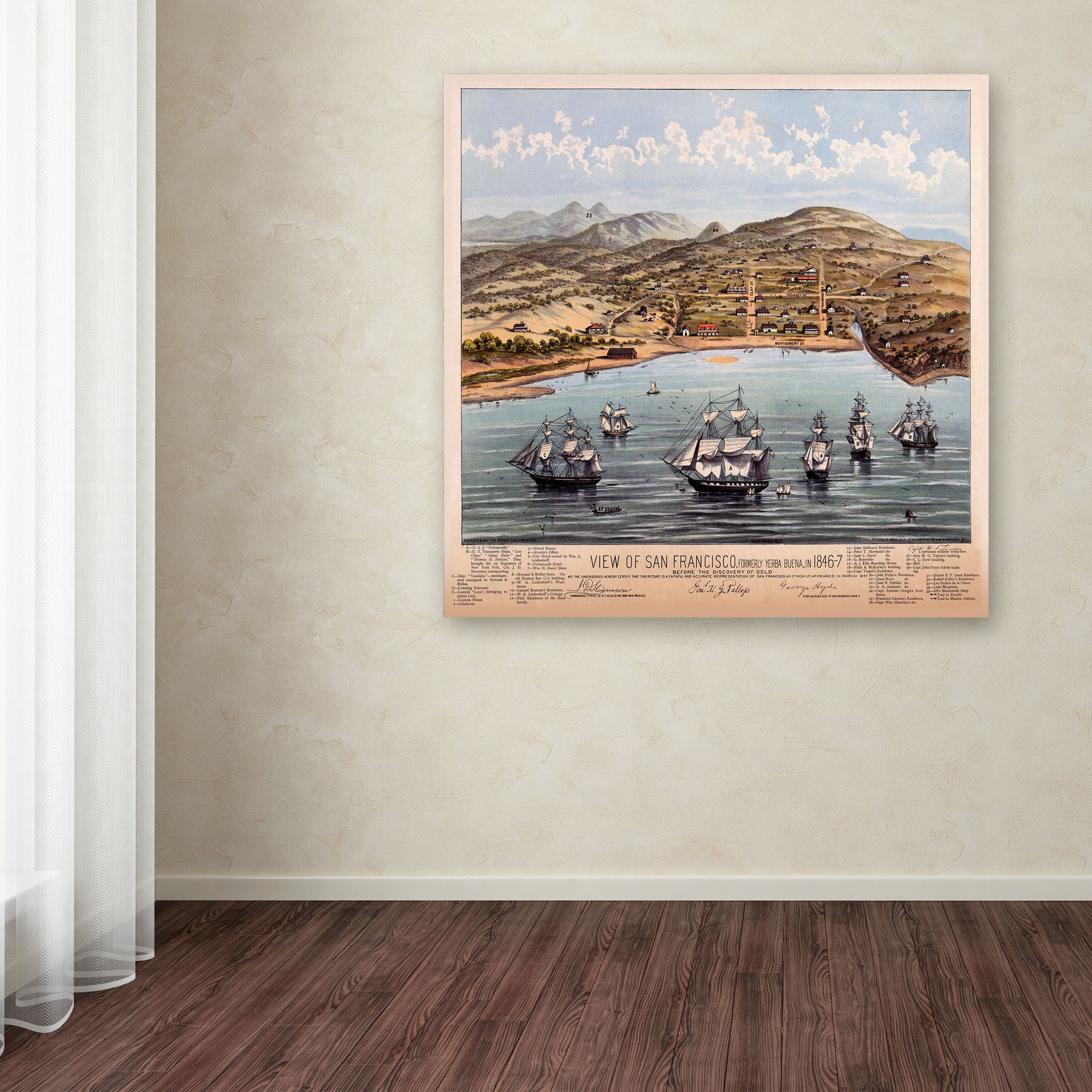Trademark Fine Art 'View Of San Francisco' Canvas Art by Vintage Lavoie