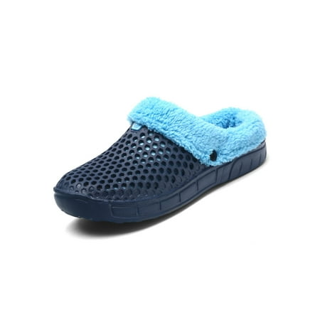 

Woobling Women s Men s Winter Warm Slippers Couple Soft Thick Plush Lining Indoor/Outdoor Non Slip House Shoes