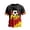 01Red, variant on QEMAUUA German Football Fan T - Shirt - Stone - Washed, Breathable for 20 - 55s at Matches & Daily