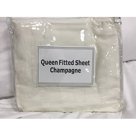 Sheet Set Champagne - Koni Fitted Sheet, Queen, Champagne Ivory 60X80X15