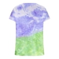 thumbnail image 4 of Tops de mujer Blusa suelta informal de moda para mujer Camiseta con cuello redondo con estampado de Tiy-dye Fridja ghk1702, 4 of 4