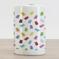 thumbnail image 2 of Dessert Ceramic Toothbrush Holder, Vibrant Colored Gummy Bears Candies Delicious Jelly Sugary Snack Chewy Taste, Decorative Versatile Countertop for Bathroom, 4.5" X 2.7", Multicolor, 2 of 4