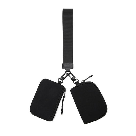 Portable Nylon Wrist Bag Portable Storage Bag Key Bag Small Bag Mini Zip Around Wristlet Wallet