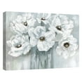 thumbnail image 4 of White Poppy Bouquet on Grey by Nan Wrapped Canvas Art Painting Print, 4 of 4