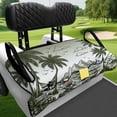 thumbnail image 4 of Uourmeti Palm Island Scene Golf Cart Seat Easy to Install, Universal Golf Cart Seat Covers Fit for EZGO, 4 of 8