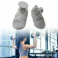 thumbnail image 1 of 2 piezas Levantamiento de pesas empuñaduras de gimnasio para gimnasio para el entrenamiento de gimnasia Fitness Gris, 1 of 8