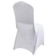 thumbnail image 3 of 50pcs Stretch Spandex Chair Cover for Wedding Party Dining Banquet Event (White, 50), 3 of 7
