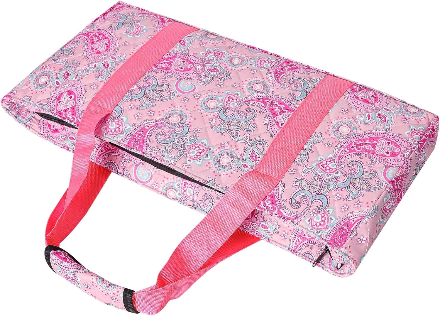 Empty Mahjong Bag, Pink Printed American Mahjong Bag with Two Wrappers (Case Only)