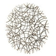 thumbnail image 2 of Contemporary Home Living 32.5" Rustic Bronze Abstract Swirl Handmade Round Wall Decor, 2 of 5