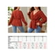 thumbnail image 2 of Blusa de talla grande para mujer, camisas casuales acampanadas de manga larga a rayas, 2 of 8