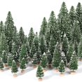 thumbnail image 1 of Árbol de Navidad Hatisan Mini artificial con base de madera, 30 unidades, 1 of 7