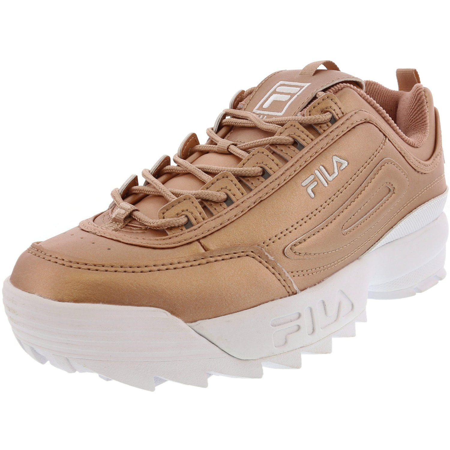 fila disruptor metallic rose gold