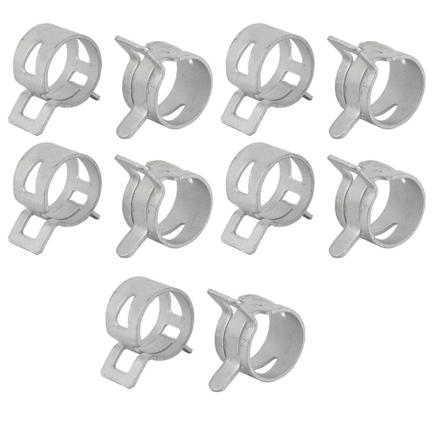 Unique Bargains 10 Pcs 16mm Ressort Bande Type Action Tuyau de Carburant Basse Pression Pince à Air