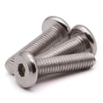 thumbnail image 3 of M6 x 10 mm (50 PCS) Tornillo de cabeza redonda plana Acero inoxidable 304 Acabado brillante Pernos de conexión de rosca completa Tornillos para muebles Tornillos para impresora 3D, 3 of 5
