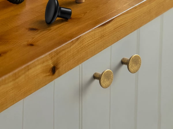 Goo-Ki Antique Brass Cabinet Drawer Knobs, Zinc Alloy Cabinet Handles Hardware for Dresser,Wardrobe,Cupboard, 6 Pack