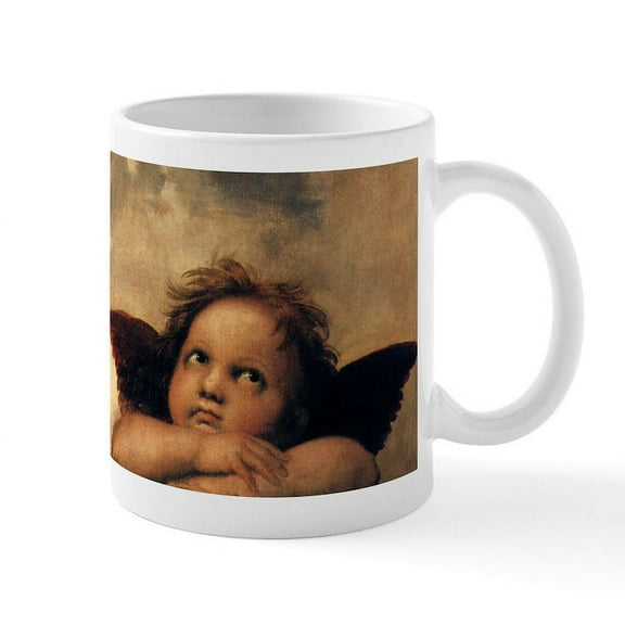 CafePress - Sistine Madonna Angels By Raphael Mugs - 11 oz Ceramic Mug - Novelty Coffee Tea Cup