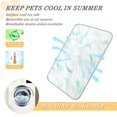 thumbnail image 5 of Pet Cooling Pad Foldable Self Cooling Mat Breathable Pet Cushion Sleep Pad for Dogs and Cats Light Green Ripple S, 5 of 9