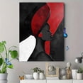 thumbnail image 4 of Red and Black Abstract Woman Canvas Wall ArtSuitable for Living Room Office Kitchen and Dining Room Decoration, 4 of 8