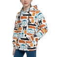 thumbnail image 2 of Kdxio Industrial Transportations Pattern Boys Athletic Unisex Boys Girls Hoodie with Pocket Sweatshirts-Large, 2 of 6