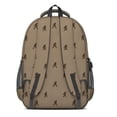 thumbnail image 3 of Bigfoot and Silhouette Brown Pattern Backpack for School, Cute School Bag with Adjustable Shoulder Straps and Padded Back, 16.9"x12.6"x5.9", 3 of 5