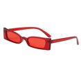 thumbnail image 4 of Gafas de sol pequeñas en negrita retro vintage para mujer para marco estrecho de Lady Fashion Claro rojo-rojo Sunnimix Gafas de sol vintage para mujer, 4 of 6