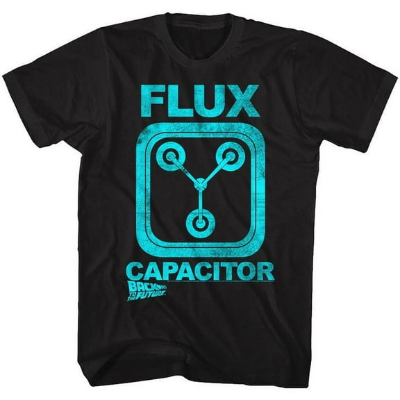 Back To The Future Flux Black Adult T-Shirt